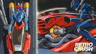 One of the best car chase in cyberpunk anime  Bubblegum Crisis 1987 [upl. by Genevieve316]