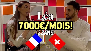 Léa 22ans frontalier SUISSE 7000€mois￼ [upl. by Anihtyc]