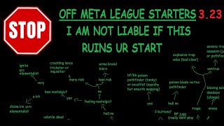 PoE 323 OFF META Affliction League Starter Flow Chart still mostly good builds [upl. by Aivlys]