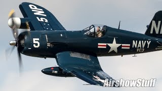 Corsair Crazy Eleven F4U Corsairs Flying Together  Thunder Over Michigan 2019 [upl. by Eicram]