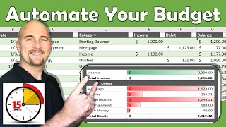 Excel Budget Template  Automate your budget in 15 minutes [upl. by Clift378]