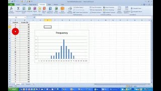 How To Plot a Normal Frequency Distribution Histogram in Excel 2010 [upl. by Latt]