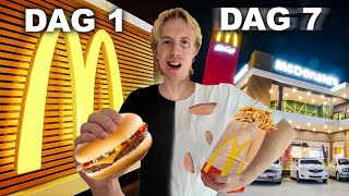 LEVER PÅ BARA MCDONALDS 1 VECKA [upl. by Ehc]