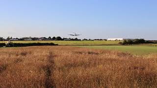 Pilatus PC1247 Landing at Birr EIBR 570m Grass [upl. by Ellenoj411]