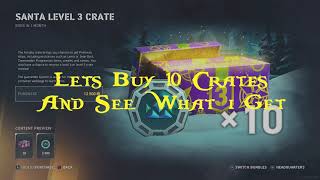 Opening 10 Santa crates lets see what my luck is [upl. by Nywg]