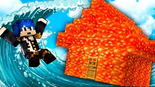 Minecraft ITA  CASA DI LAVA VS TSUNAMI [upl. by Ailel983]