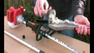 Long reach hedgetrimmer assembly instruction video [upl. by Wittenburg]