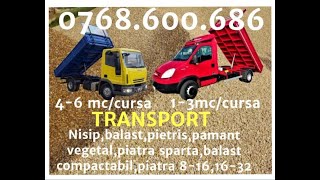 0768600686 nisip balast balastru materiale constructii beton ciment oferta preț mic discount [upl. by Jonny22]