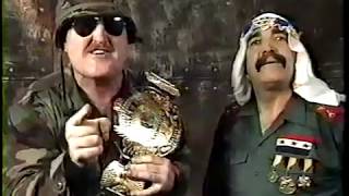 Sgt Slaughter amp General Adnan Promo 19910210 [upl. by Vowel]