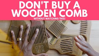 Watch this BEFORE you buy a WOODEN HAIR COMB  Dont Buy The Wrong Hair Tool Youll Be Upset [upl. by Marciano]