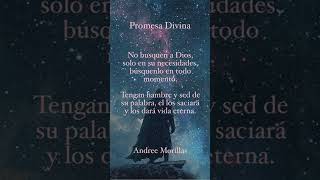 Andree Morillas  Promesa Divina  promesas divinas andreemorillas dios poesia poemas versos [upl. by Devon]