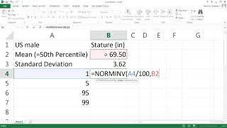 Anthropometric Data Conversion Using MS Excel [upl. by Monte751]