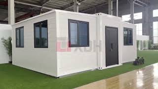 Simple white expandable container house [upl. by Las]