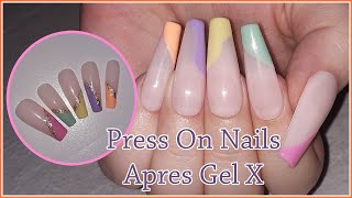 Uñas Press On Nails 🥰 ¿Como Se Hace  Tecnica Apres Gel X 🥰 [upl. by Trabue]