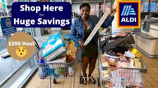 Cheapest Supermarket in the UK  Huge ALDI Haul With Prices [upl. by Nov]