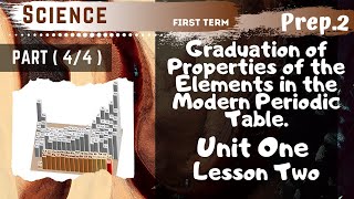 Science  Prep2  Graduation of Properties in Modern Periodic Table  Part44  Unit 1  Lesson 2 [upl. by Arondel]