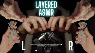 ASMR Layered Tapping and Crinkle  Left to Right No Talking [upl. by Tega832]