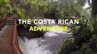 The Costa Rica Adventure  Tabacons Rainforest Waterslide [upl. by Einahpats627]