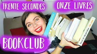 30 SECONDES PAR LIVRE  Bookclub 11 livres [upl. by Harret]