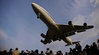 永久保存版 伊丹空港熱き1日の記録 B747ジャンボ1日限りの里帰り Boeing 747 千里川 [upl. by Reinald]