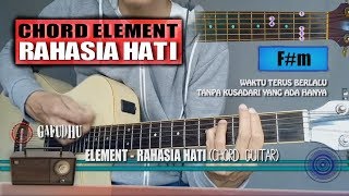 Chord Gitar  Element Rahasia Hati with Lyrics [upl. by Intruok]