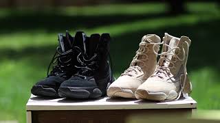 Yeezy 500 High Tactical Boot Sand US Size 12 May 2024 Release  Unboxing Sizing and Comfort [upl. by Licko]