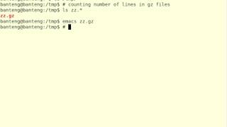 Bash  Count Line Numbers in gzip Files [upl. by Nairot535]