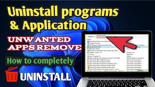 How to Completely UNINSTALL Apps and Programs on Window [upl. by Nosille]