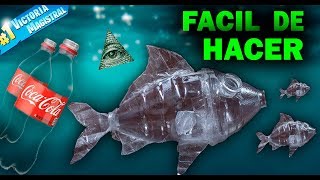 Como hacer un pez con material reciclado FACIL │ Botella │ How to make a fish [upl. by Sulrac]