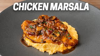 Chicken Marsala with Creamy Polenta [upl. by Eigger465]