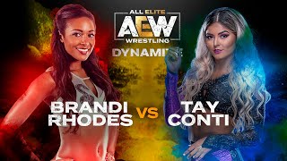 AEW Dynamite Brandi Rhodes Vs Tay Conti AEW AEWDynamite WWE2KMods [upl. by Netsuj]