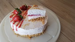 Erdbeer Mascarpone Torte ohne Backen [upl. by Wendel359]