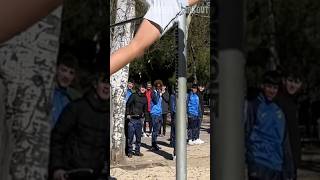 Crazy Calisthenics Reaction in Public😮 ATHLETEWORKOUT shorts calisthenics workout [upl. by Novanod57]