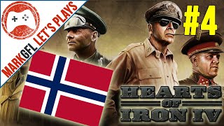 Hearts of Iron IV Norway Historical Playthrough  part 4 [upl. by Lorollas388]