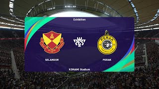 Selangor FC vs Perak FC 23062024 Liga Super PES 2021 [upl. by Emmalynne]