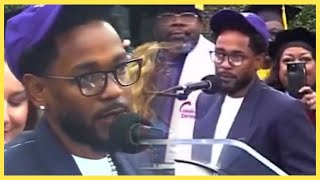 Kendrick Lamar Makes First Public Appearance Since Beef with Drake At Compton College Graduation [upl. by Tyson]