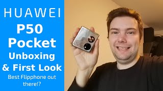 Huawei P50 Pocket  Unboxing amp First Look [upl. by Esetal85]