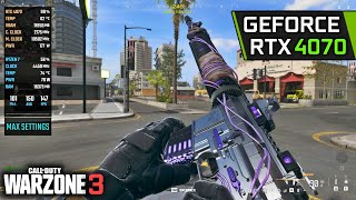 RTX 4070  Call of Duty Warzone 3 1080p 1440p 4K DLSS 35 Frame Generation [upl. by Ortensia308]