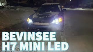 BEVINSEE H7 MINI LED REVIEW  LUX TEST [upl. by Kubetz115]