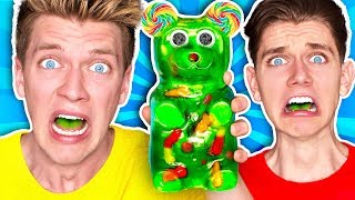 Mixing Every Sour Candy WORLDS SOUREST GIANT GUMMY Learn How To Make DIY Food Prank Challenge [upl. by Adehsor]