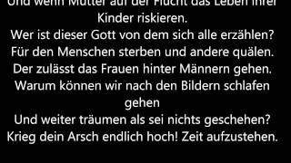 Sarah Connor Augen auf Lyrics Zeichen für Toleranz [upl. by Oijres334]