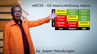 MKT20 GE MatrixMcKinsey Matrix [upl. by Elletnwahs]