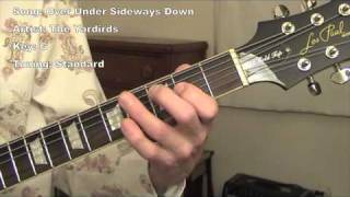 Over Under Sideways Down  guitar lesson [upl. by Purdy]