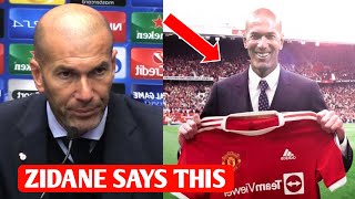 ZIDANE SAYS THIS🔴Zidane breaks his silence about Replacing Erik ten Hag Hot News🔴🔥 [upl. by Yelrebmyk194]