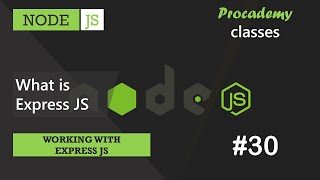 30 Introduction to Express JS  Working with Express JS  A Complete NODE JS Course [upl. by Noizneb526]