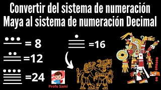 SISTEMA DE NUMERACIÓN VIGESIMAL CONVERCIONES DE NUMEROS MAYAS AL SISTEMA DE NUMERACION DECIMAL [upl. by Ennovyhc669]