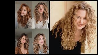 Coolest Curly Hair Dye ideas for beautiful girls❤ [upl. by Noemad]