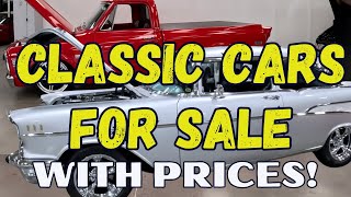 CLASSIC CARS FOR SALE AT RESTORATION WAREHOUSE DEALERSHIP [upl. by Aihsenad]