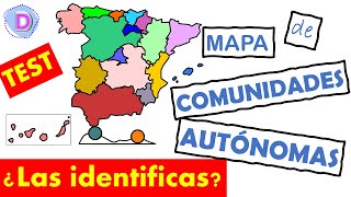 🌍 COMUNIDADES AUTÓNOMAS de ESPAÑA  ADIVÍNALAS en el MAPA [upl. by Weatherley265]