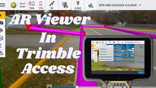 AR Viewer  Underground Utilities  Trimble Access TSC7 amp R12i [upl. by Benito453]